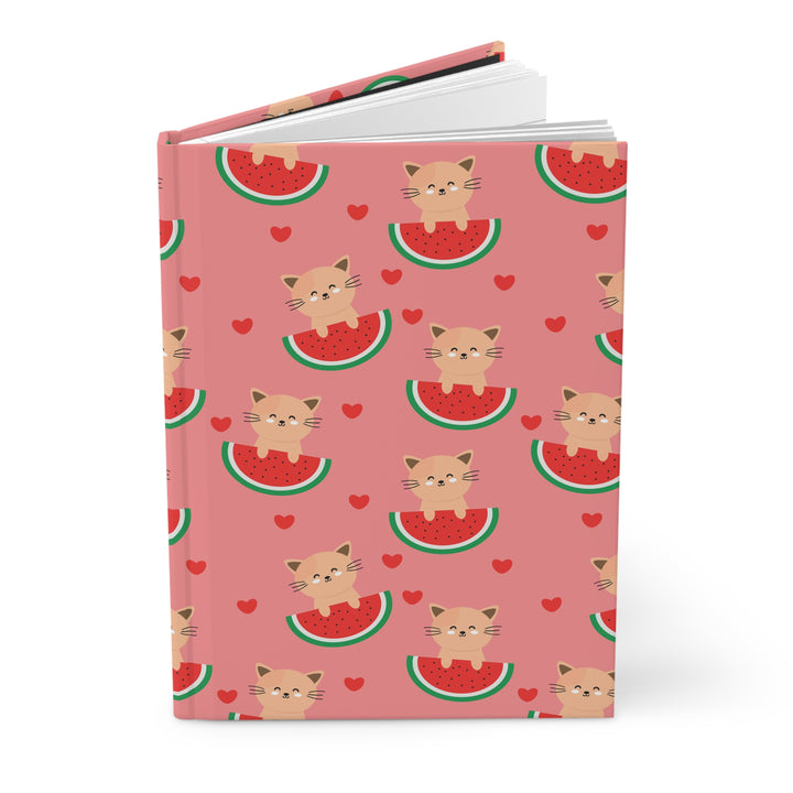 Watermelon Cat Hardcover Journal