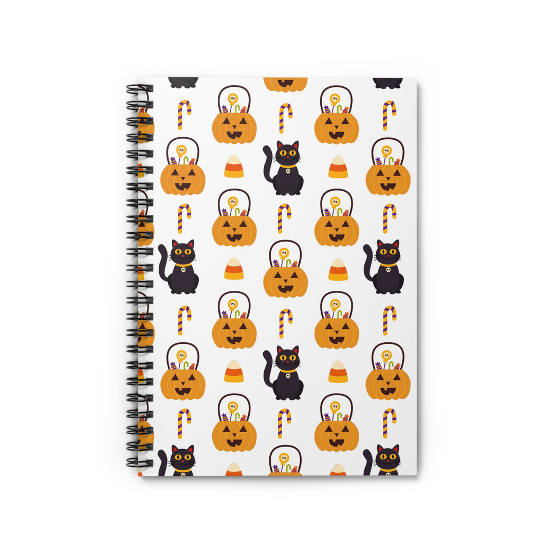Happy Halloween Cat Spiral Notebook