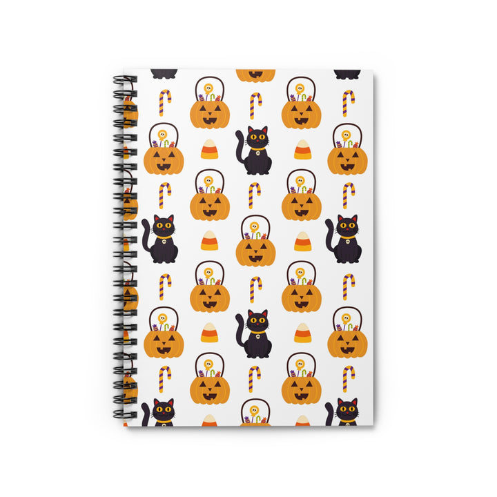 Happy Halloween Cat Spiral Notebook