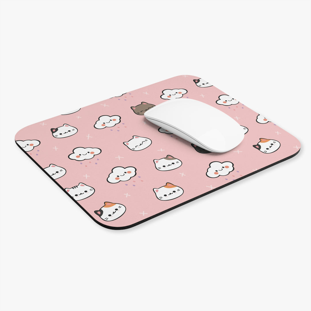Rain Cloud Kitty Mouse Pad