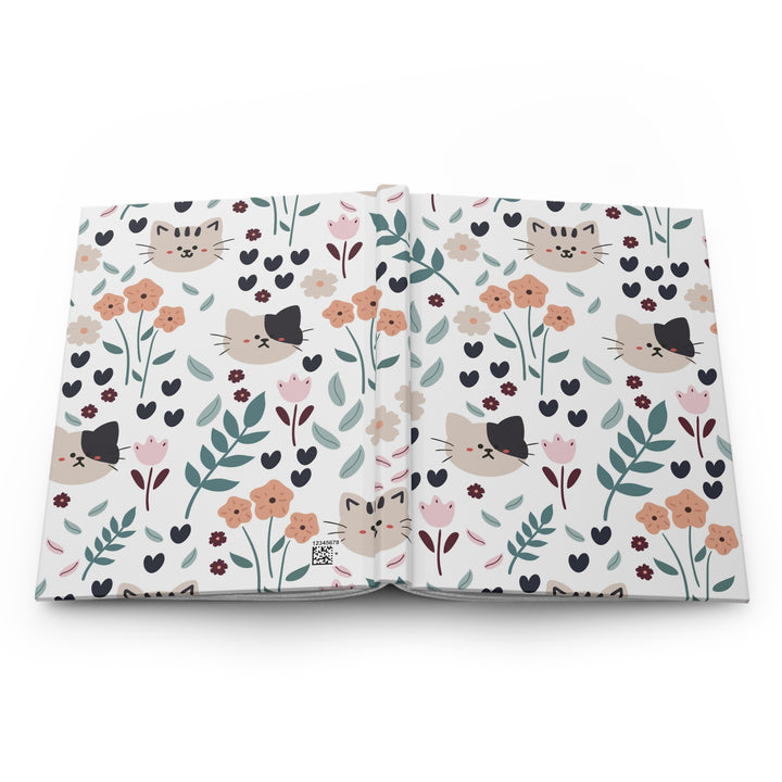 Springtime Kitty Hardcover Journal