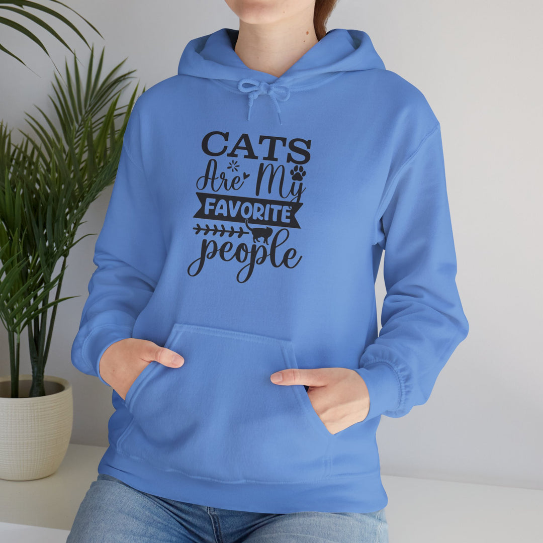 Cats Are My Favorite People Hooded Sweatshirt