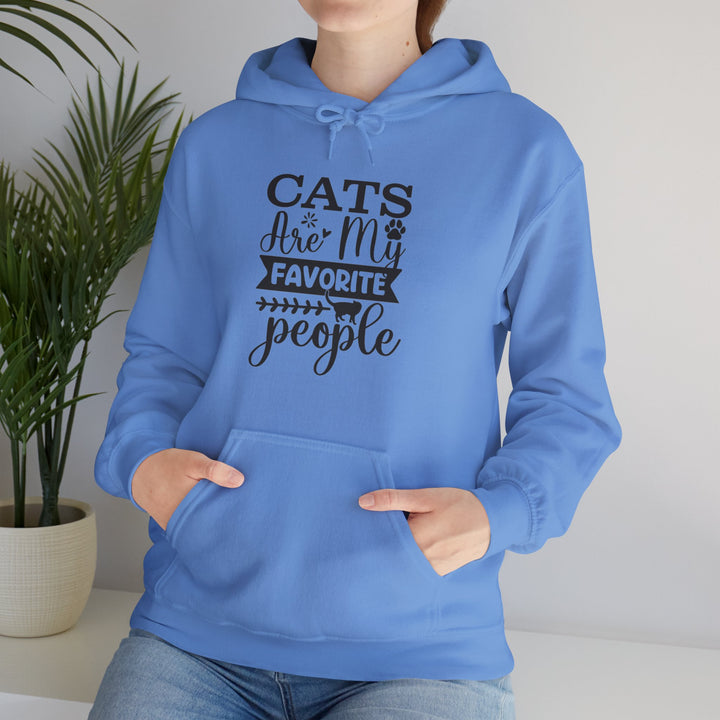 Cats Are My Favorite People Hooded Sweatshirt