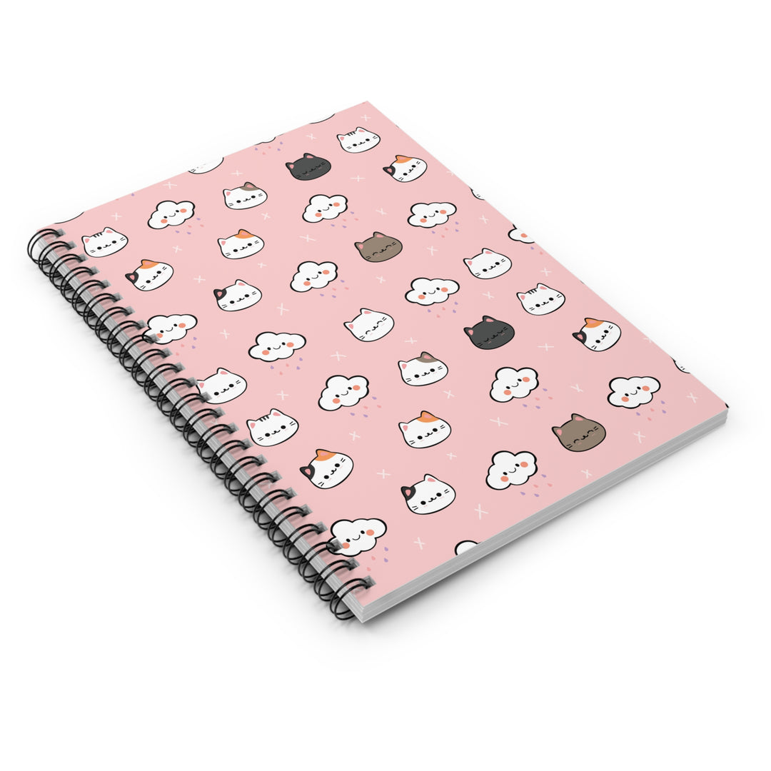 Rain Cloud Kitty Spiral Notebook