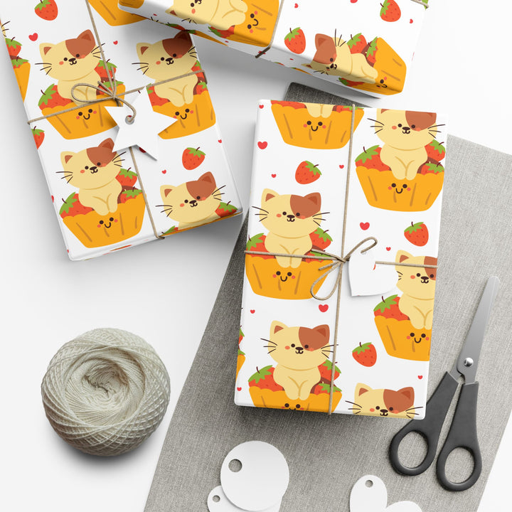 Cupcake Cat Gift Wrap