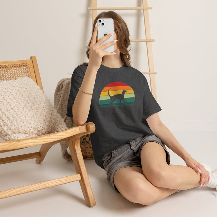 Sunset Cat Cotton Tee