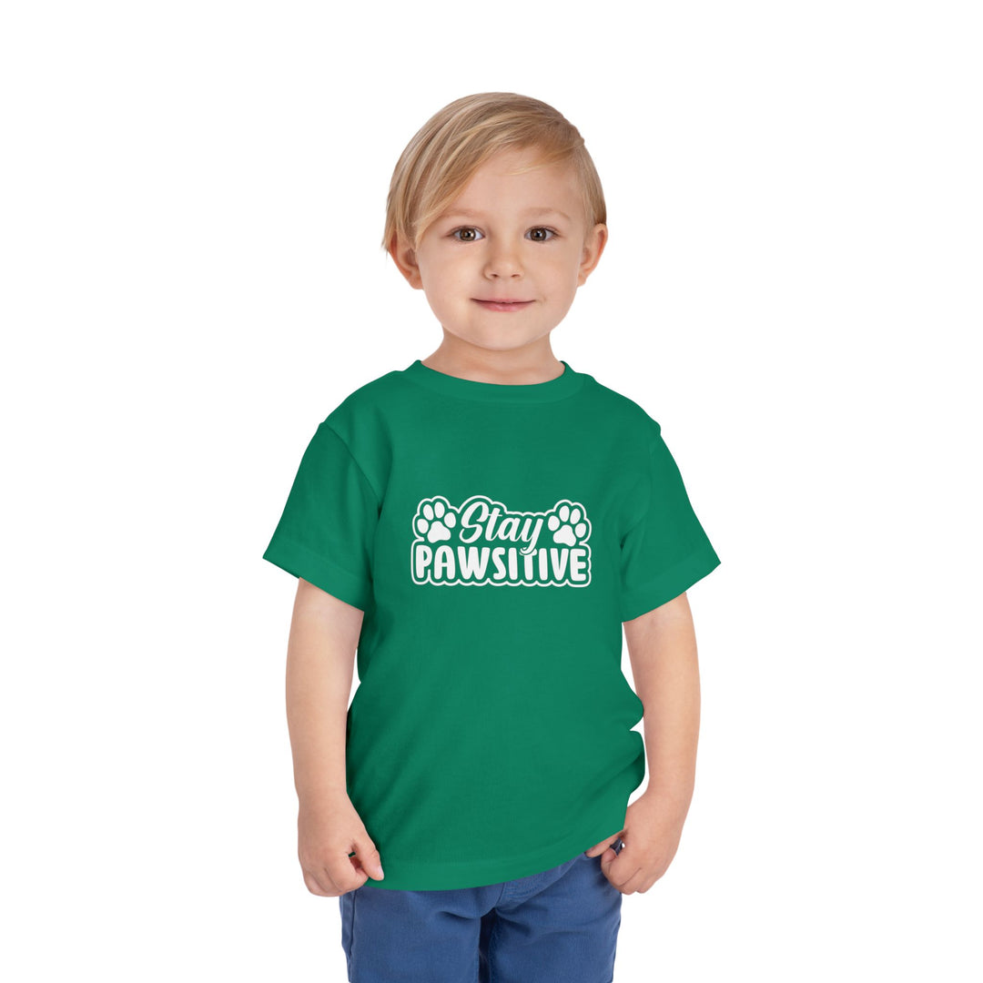 Stay Pawsitive Toddler Tee