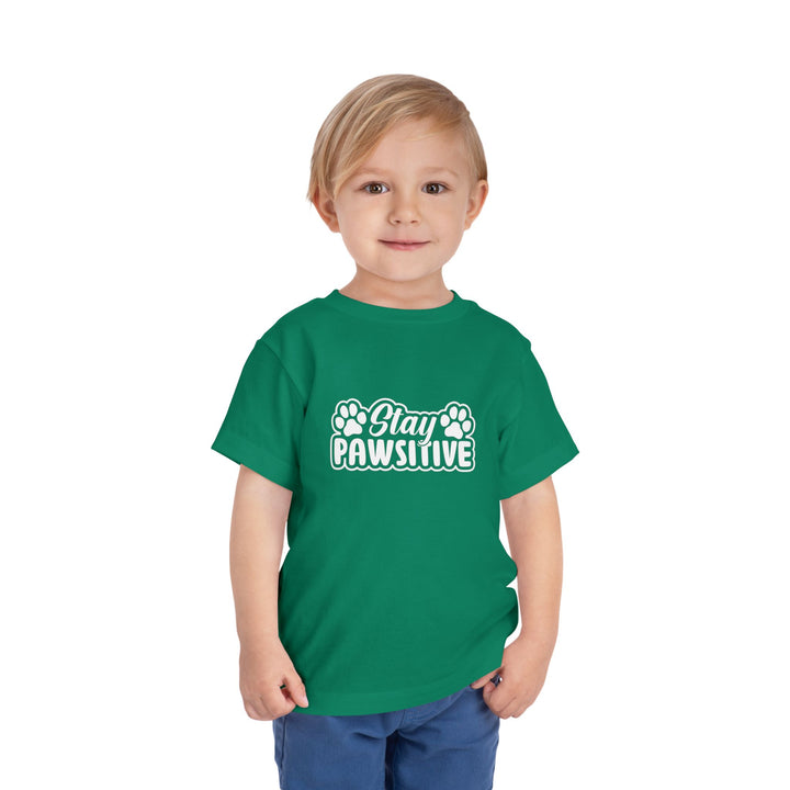 Stay Pawsitive Toddler Tee