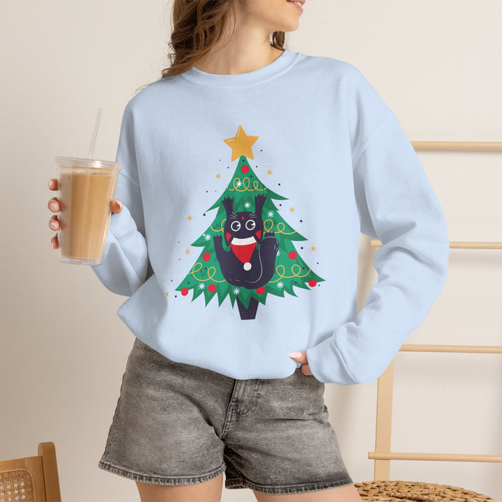 Tree Climbing Kitty Crewneck Sweatshirt