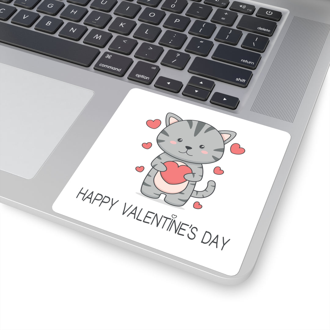Valentine Cat Sticker