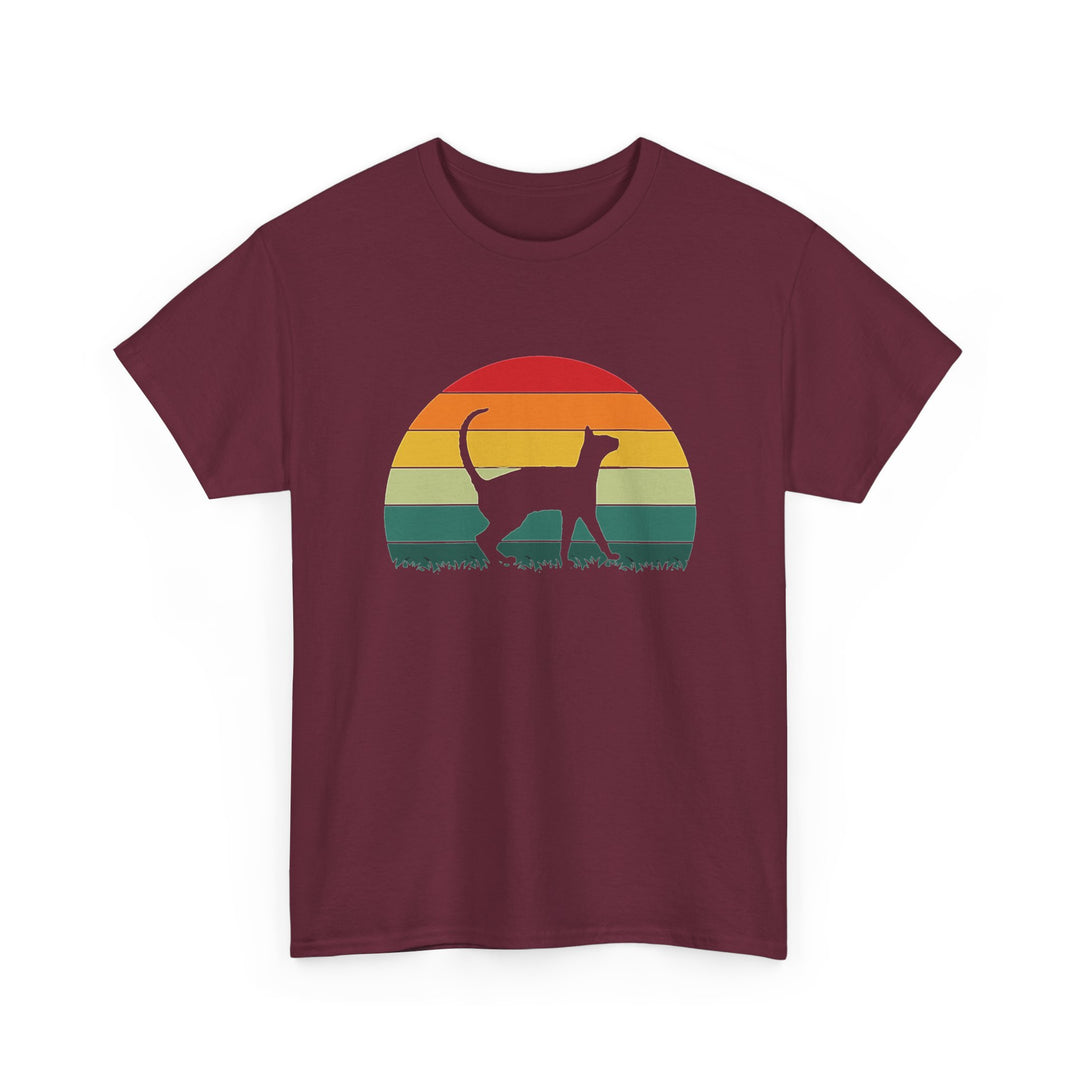 Sunset Cat Cotton Tee