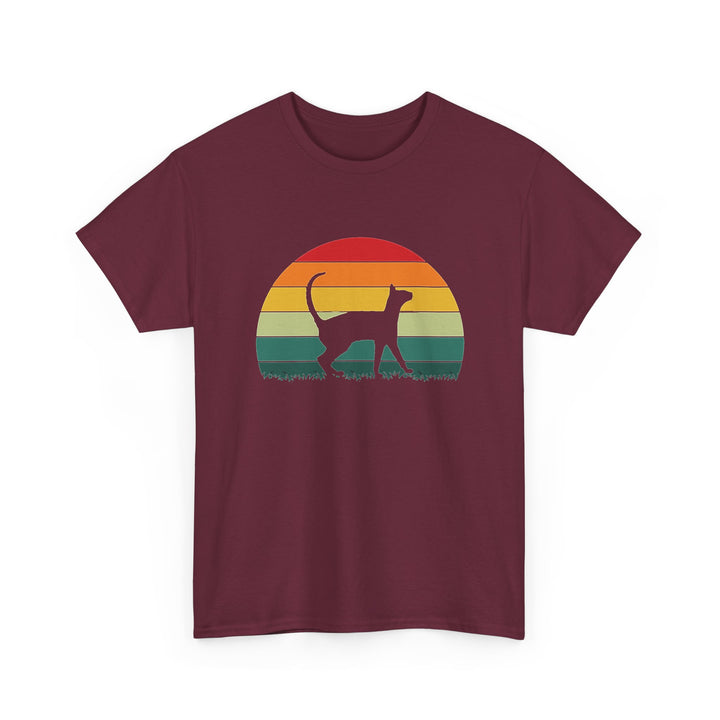 Sunset Cat Cotton Tee