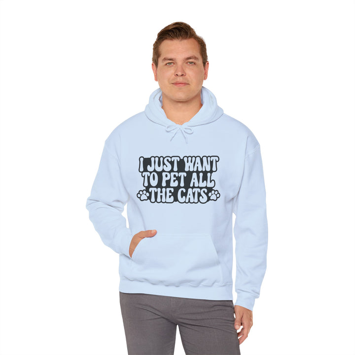 Pet All The Cats Hooded Sweatshirt
