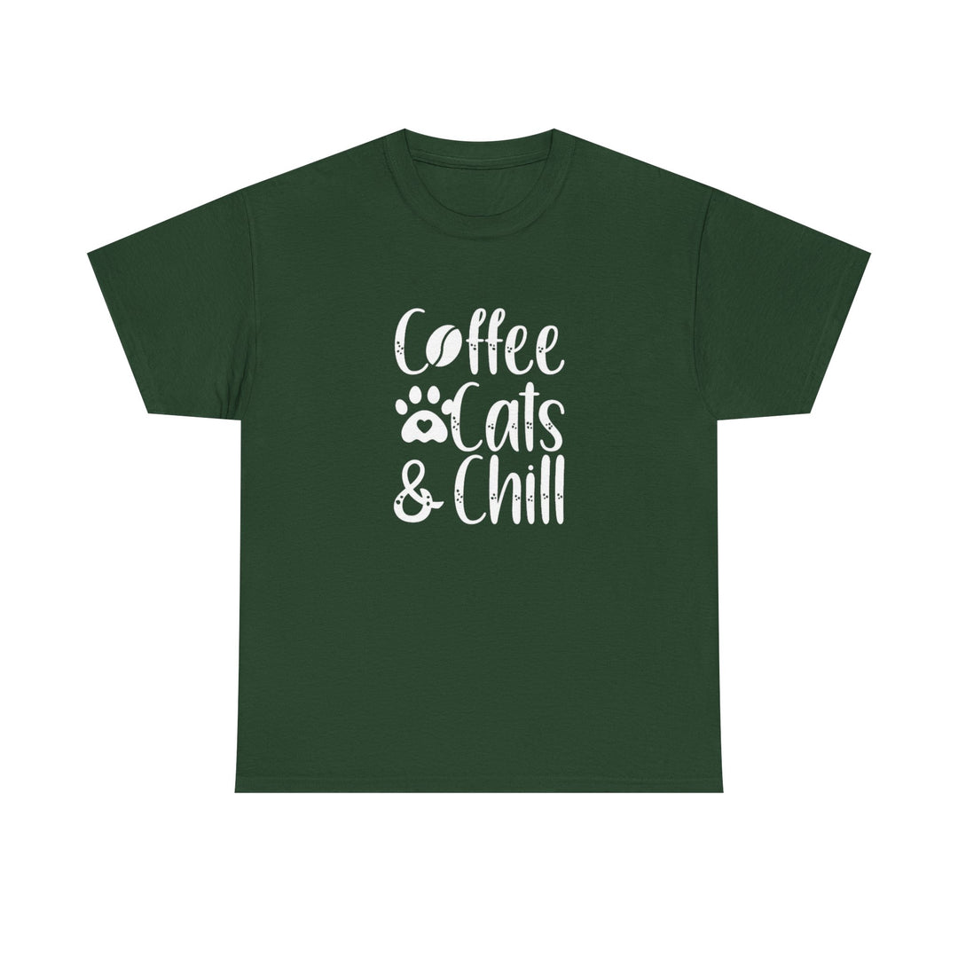 Coffee Cats and Chill Cotton Tee