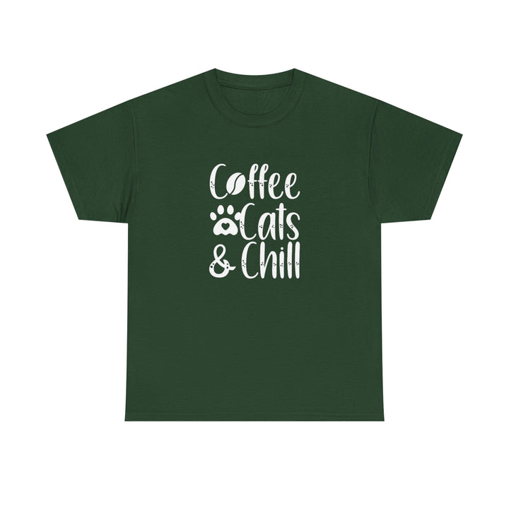 Coffee Cats and Chill Cotton Tee