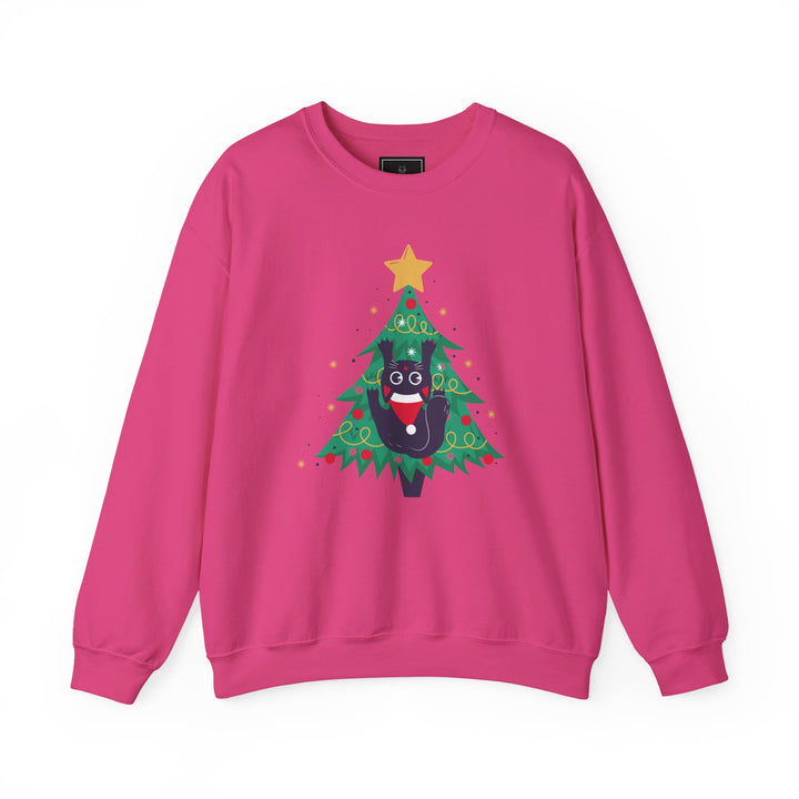 Tree Climbing Kitty Crewneck Sweatshirt