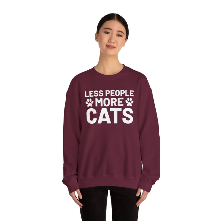 Less People More Cats Crewneck Sweatshirt