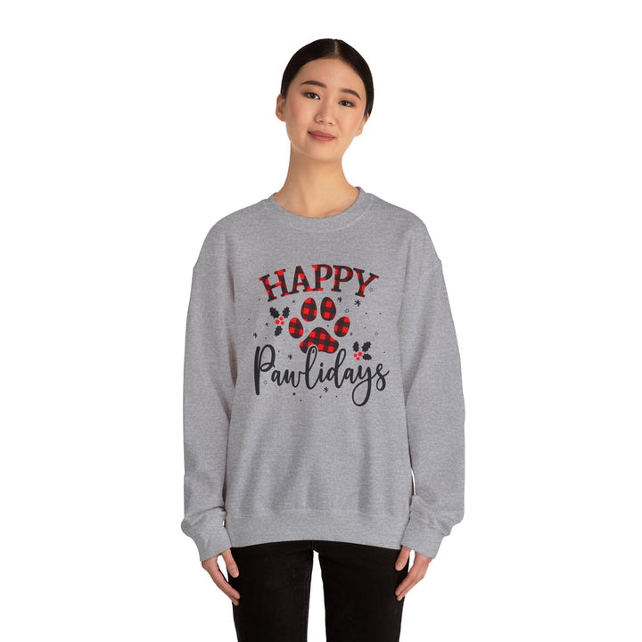 Happy Pawlidays Unisex Crewneck Sweatshirt