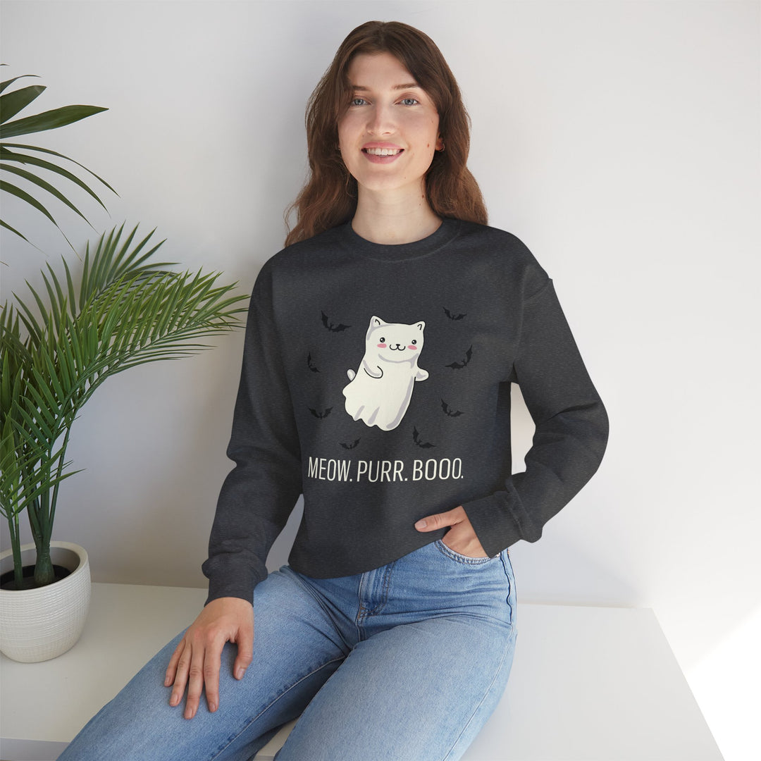 Meow. Purr. Boo. Unisex Crewneck Sweatshirt