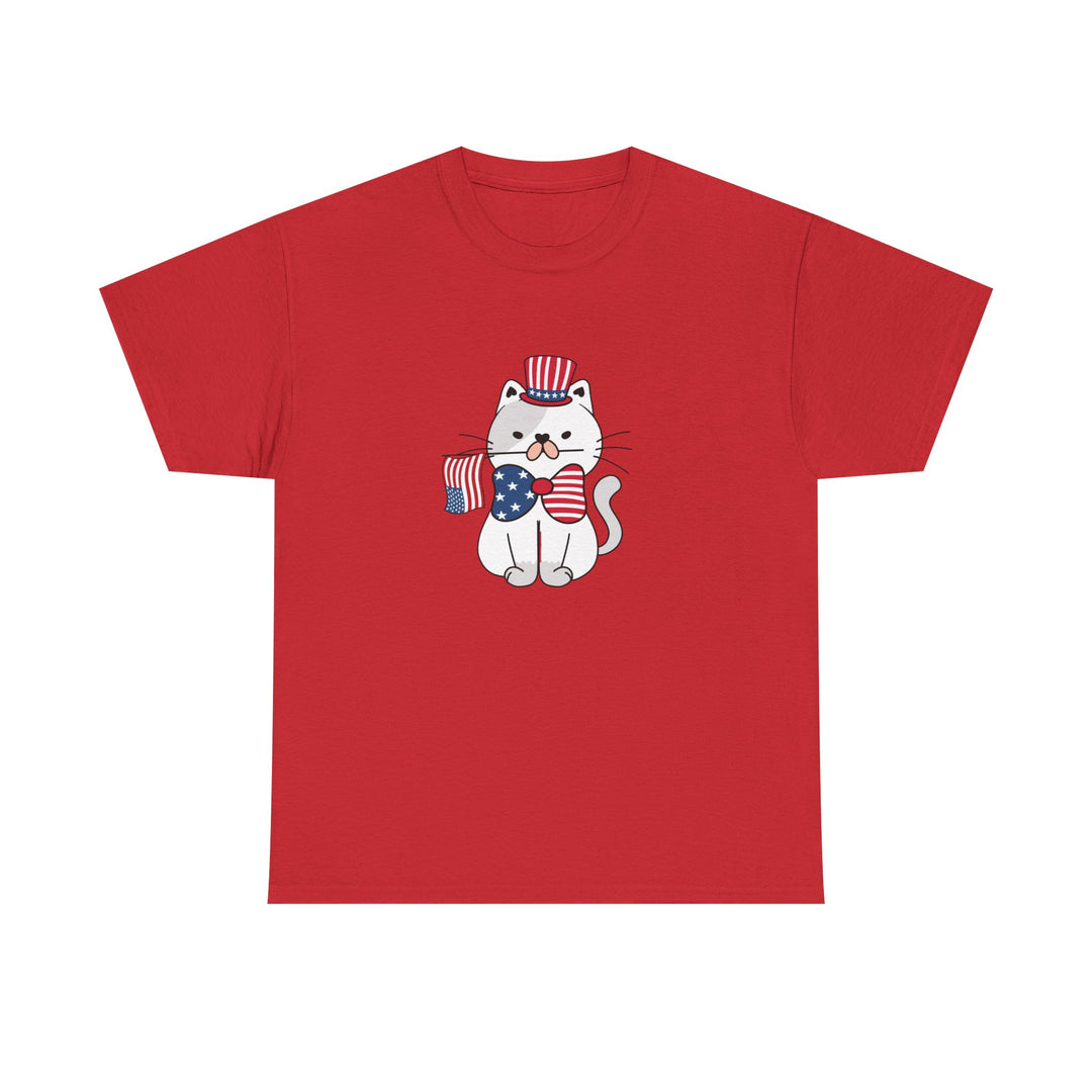 Patriotic Cat Cotton Tee