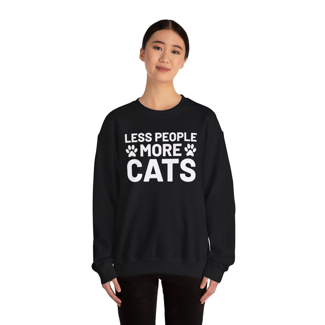 Less People More Cats Crewneck Sweatshirt