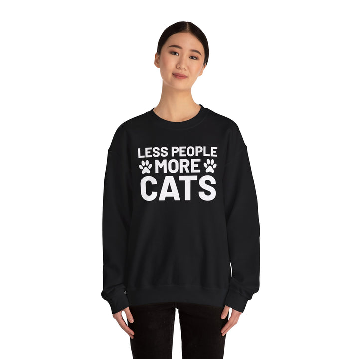 Less People More Cats Crewneck Sweatshirt
