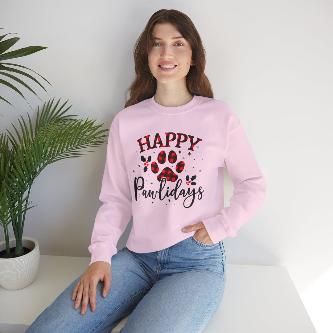 Happy Pawlidays Unisex Crewneck Sweatshirt