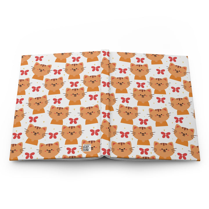 Orange Tabby Cat Hardcover Journal