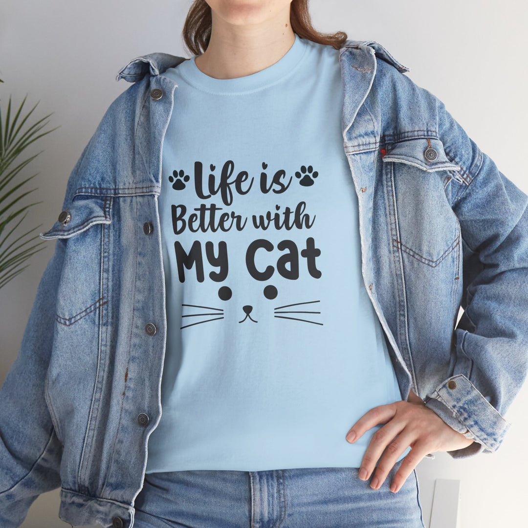 Better With My Cat Cotton Tee