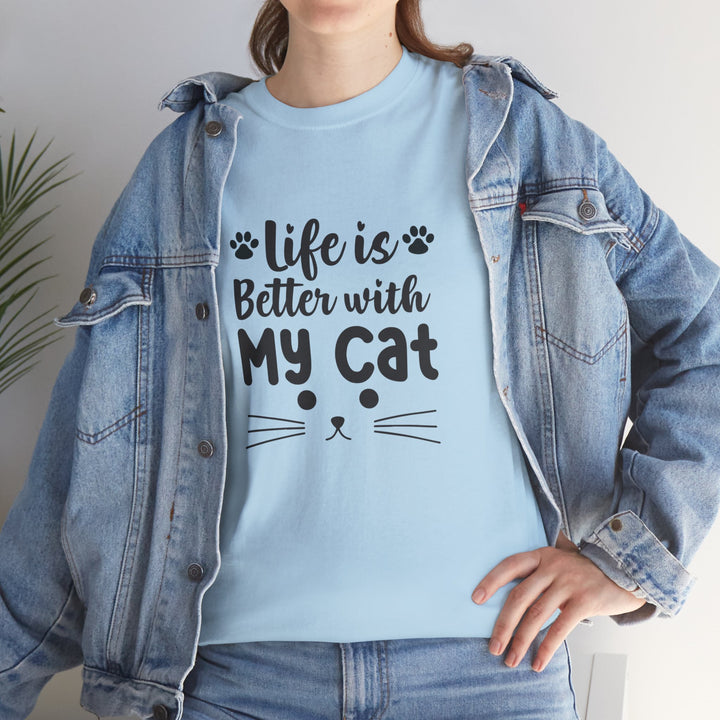 Better With My Cat Cotton Tee
