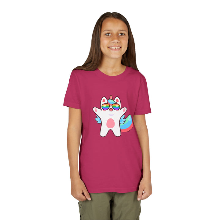Caticorn Party Time Youth Short Sleeve Tee