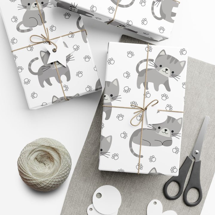 Little Gray Kitten Gift Wrap