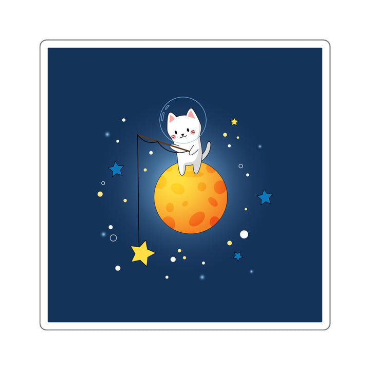 Starcatcher Cat Square Sticker