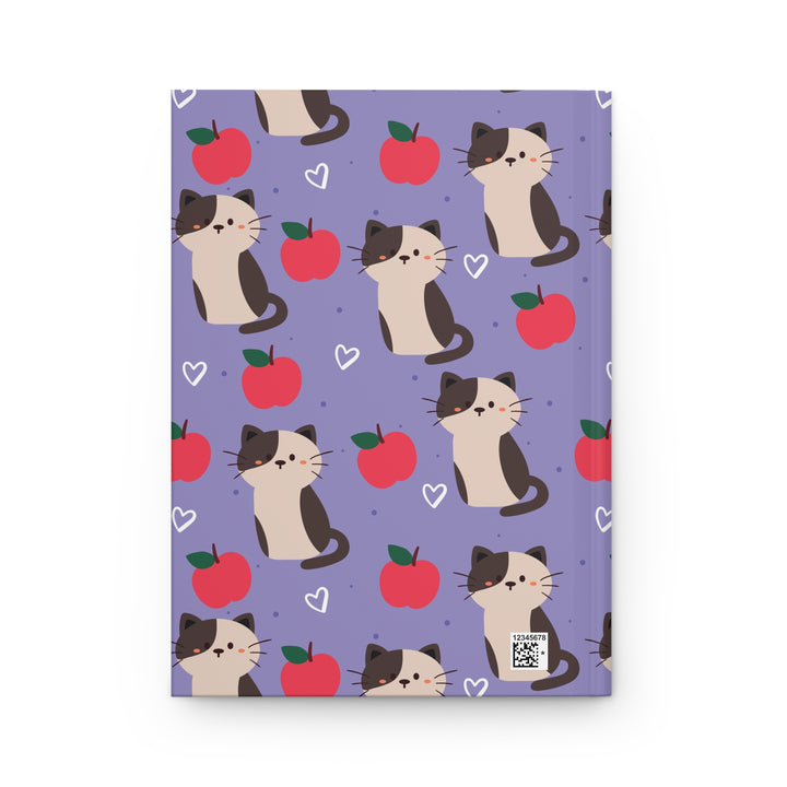 Cats and Apples Hardcover Journal