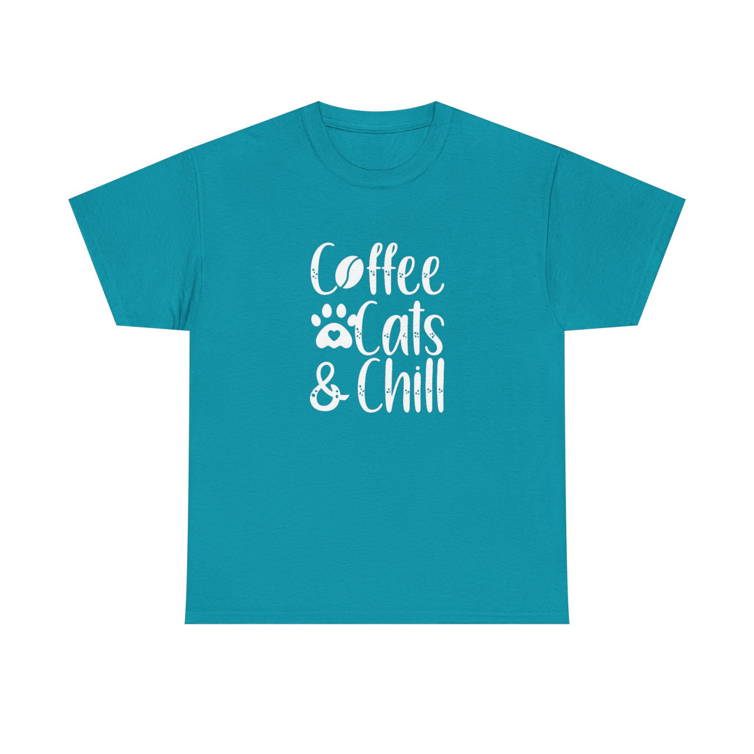 Coffee Cats and Chill Cotton Tee