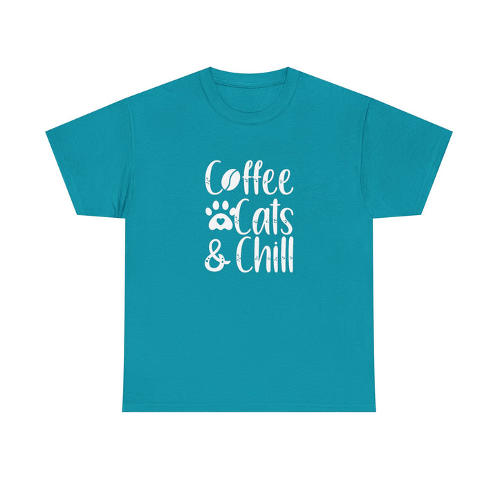 Coffee Cats and Chill Cotton Tee