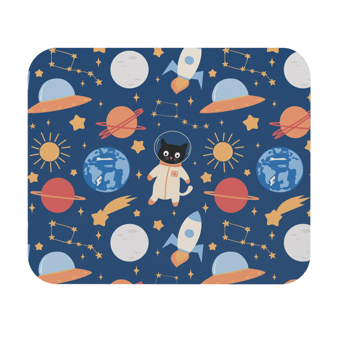 Cats and Planets Mouse Pad
