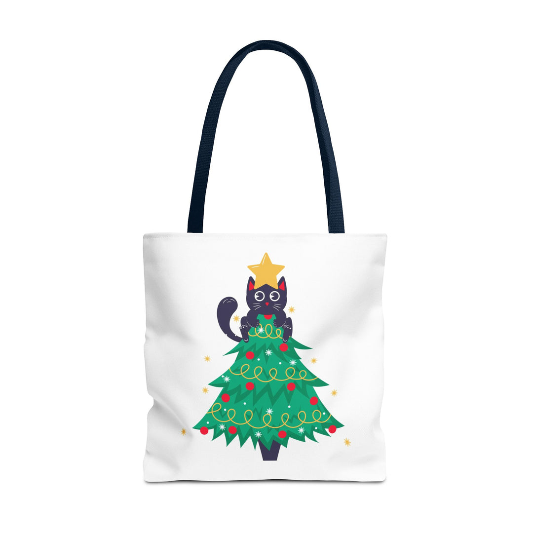 Cat Christmas Tree Tote Bag