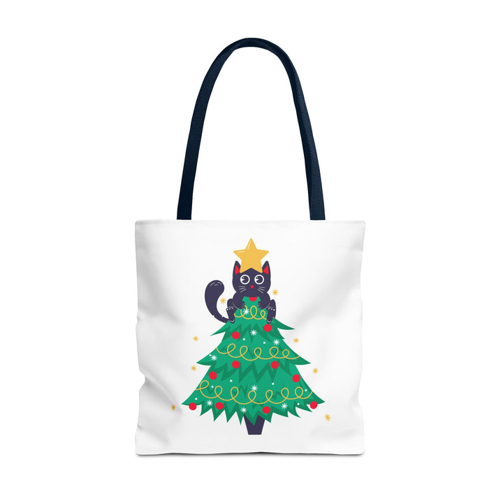Cat Christmas Tree Tote Bag