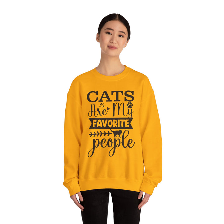 Cats Are My Favorite People Crewneck Sweatshirt