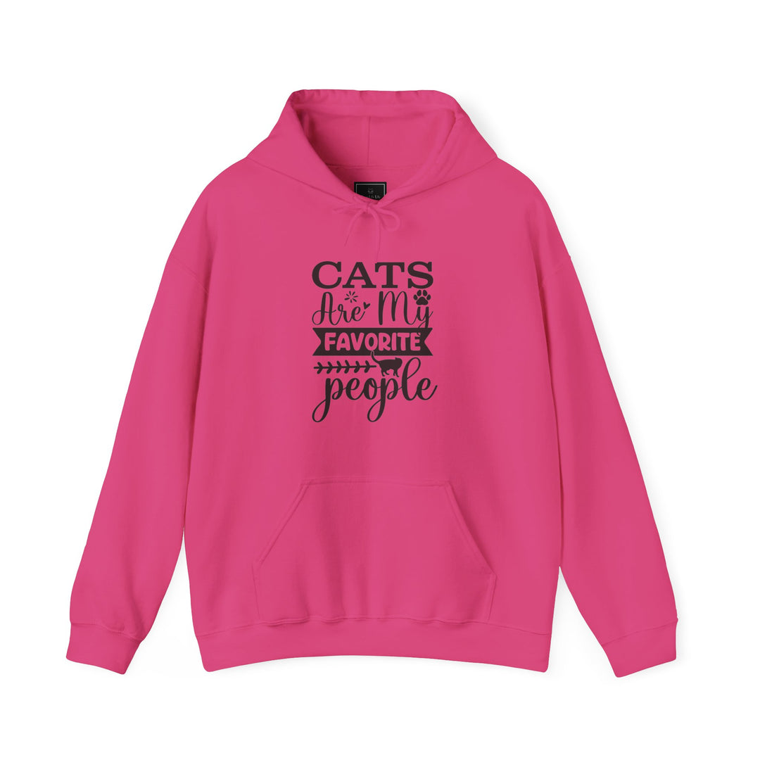 Cats Are My Favorite People Hooded Sweatshirt