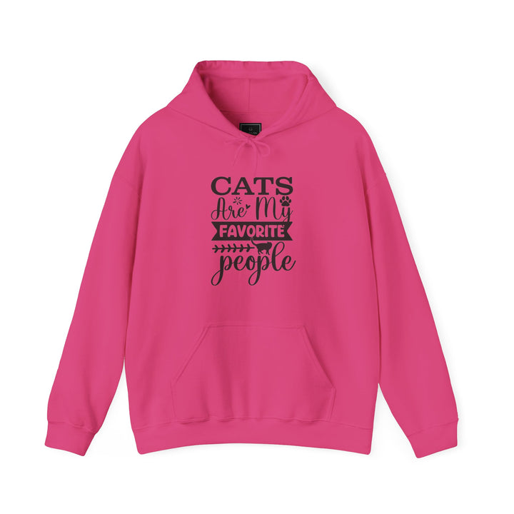 Cats Are My Favorite People Hooded Sweatshirt