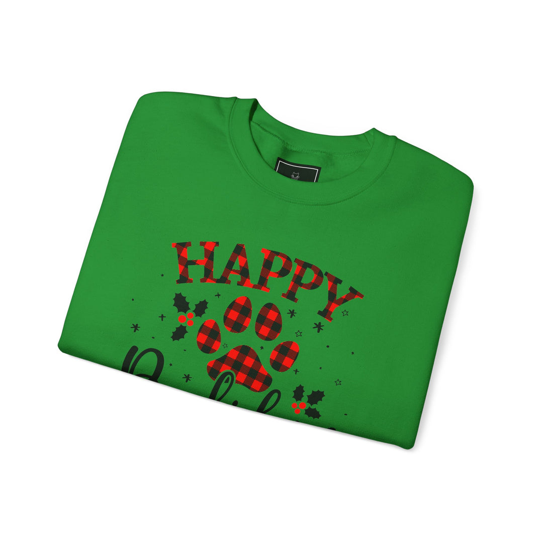 Happy Pawlidays Unisex Crewneck Sweatshirt