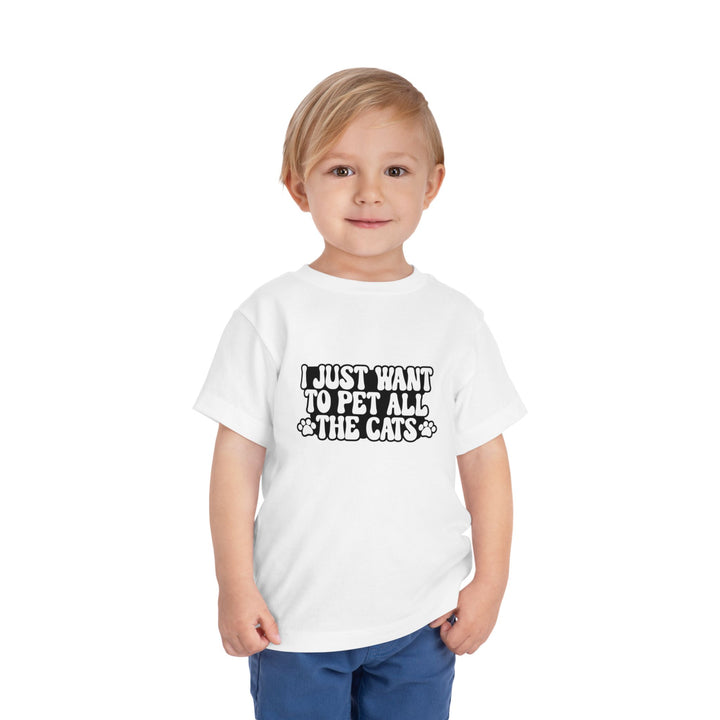 Pet All The Cats Toddler Tee