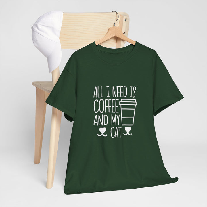 Coffee and My Cat Cotton Tee