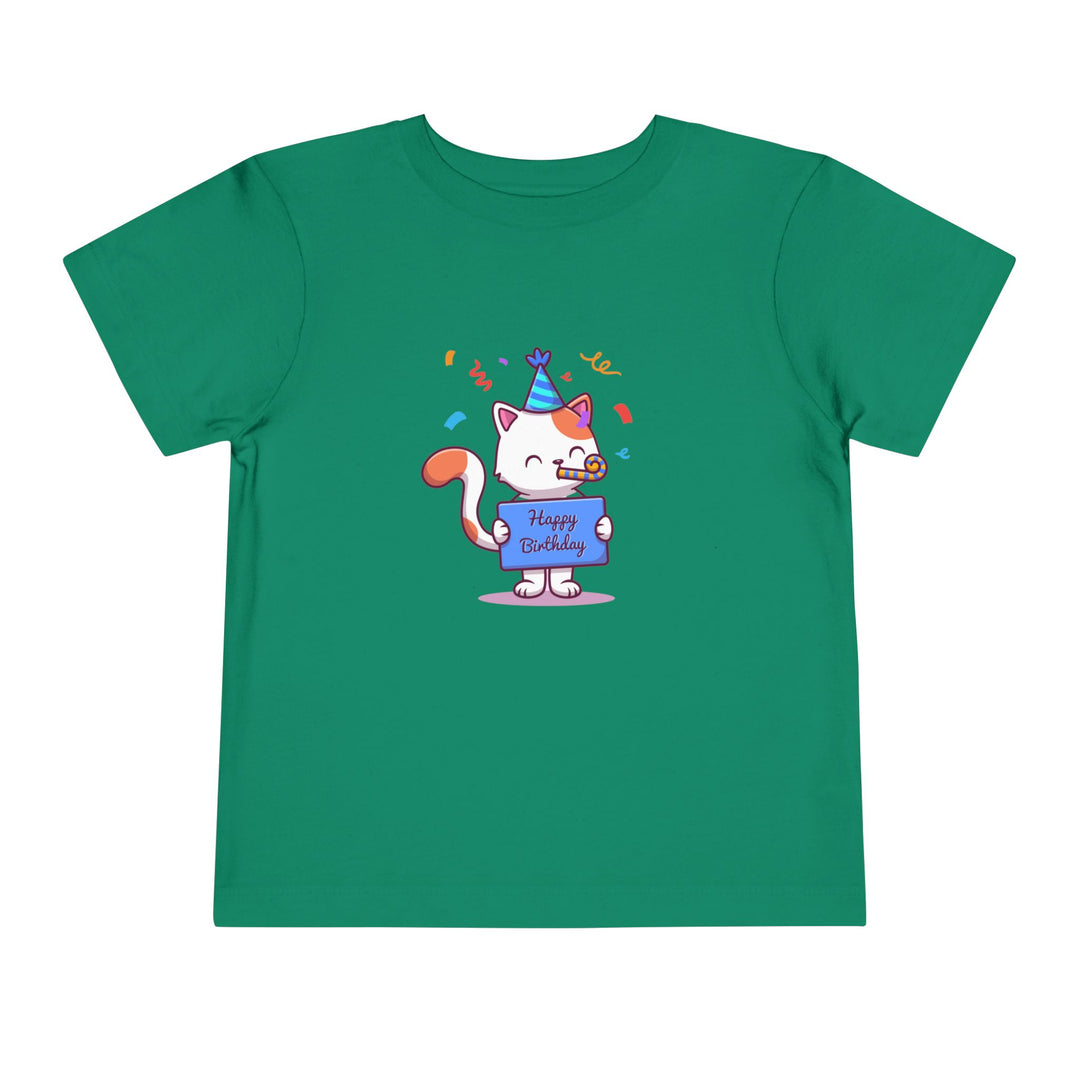 Birthday Celebration Cat Toddler Tee