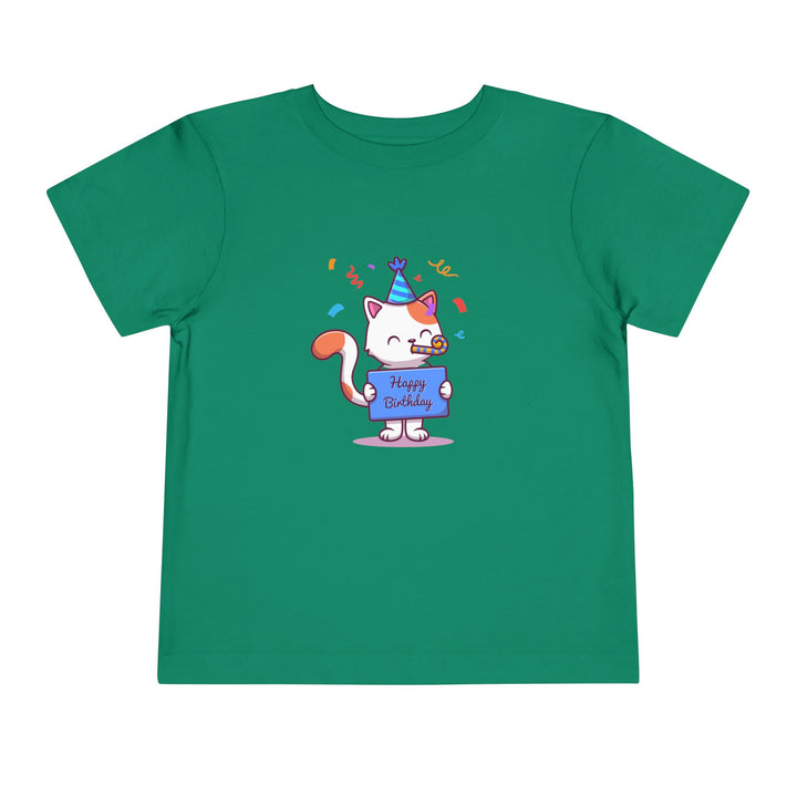 Birthday Celebration Cat Toddler Tee