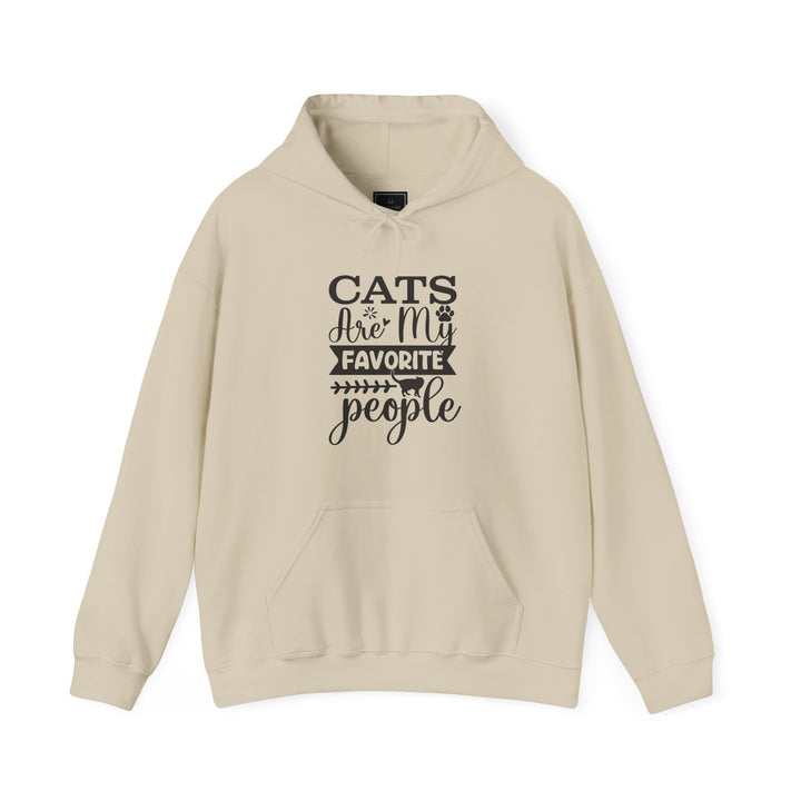 Cats Are My Favorite People Hooded Sweatshirt