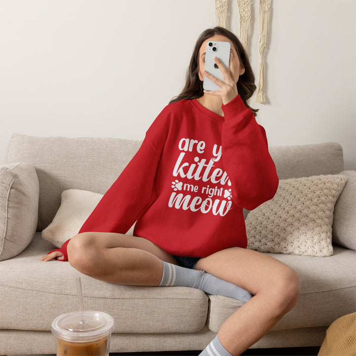Kitten Me Right Meow Crewneck Sweatshirt