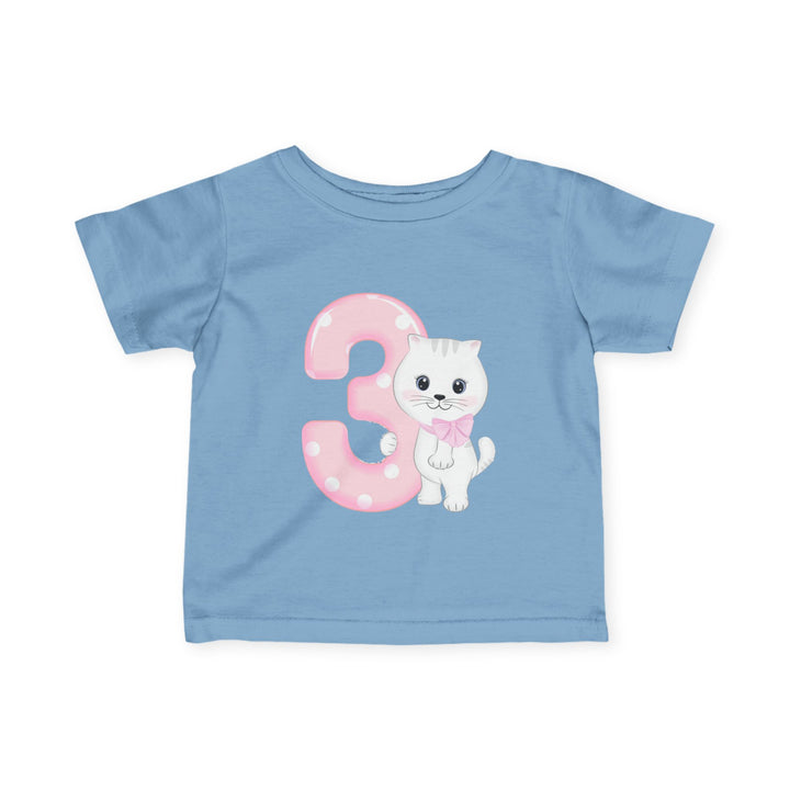 Happy 3rd Birthday Cat Infant Fine Jersey Tee
